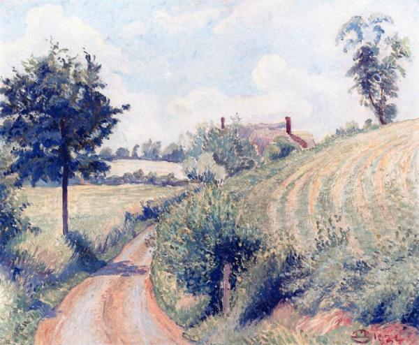Perry Lane, Langham by Lucien Pissarro