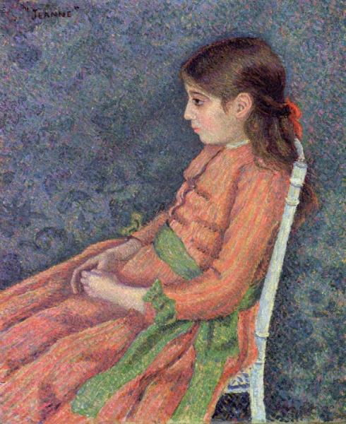 Portrait Of Jeanne by Lucien Pissarro