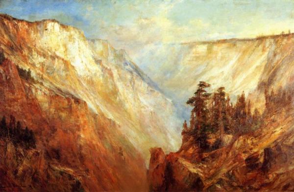 Grand Canyon Of The Yellowstone River by Lucien Whiting Powell