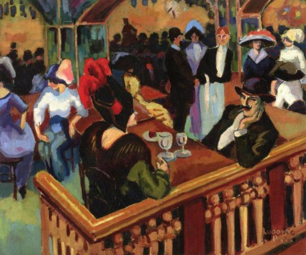 Parisian Café by Ludivic Rodo Pissarro
