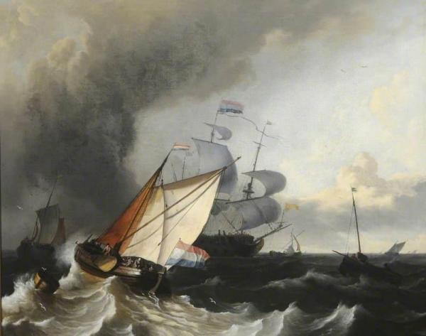 Shipping: A Fresh Breeze by Ludolf Bakhuizen