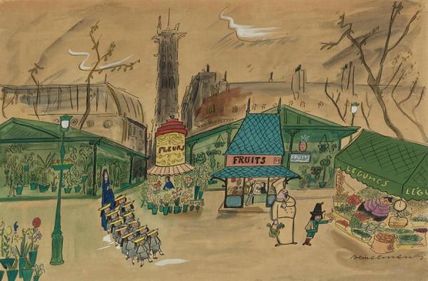 Ludwig Bemelmans And Lo And Behond, The Former Barbarian Turned Into A Vegetarian