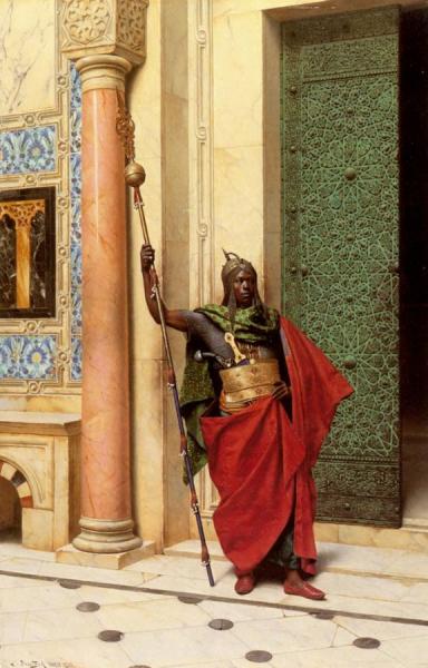 A Nubian Guard by Ludwig Deutsch