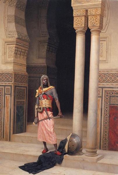 A Nubian Guard by Ludwig Deutsch
