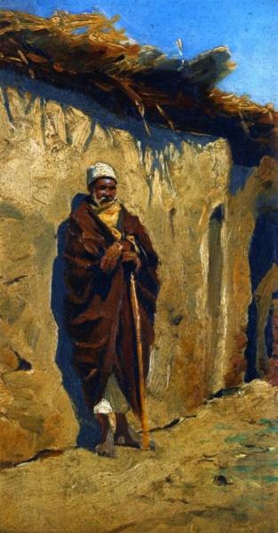 Egyptian Figure by Ludwig Deutsch