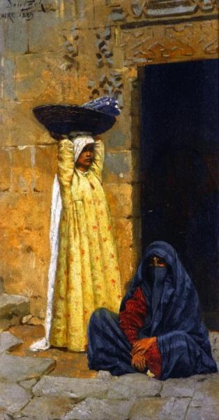 Egyptian Figures by Ludwig Deutsch