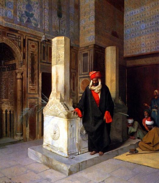 The Prayer At The Tomb by Ludwig Deutsch Oil Painting Reproductions