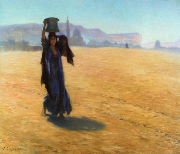The Water Carrier by Ludwig Deutsch Oil Painting Reproductions