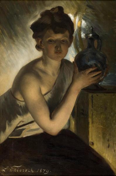 Ludwig Thiersch Figure With Vase,1879