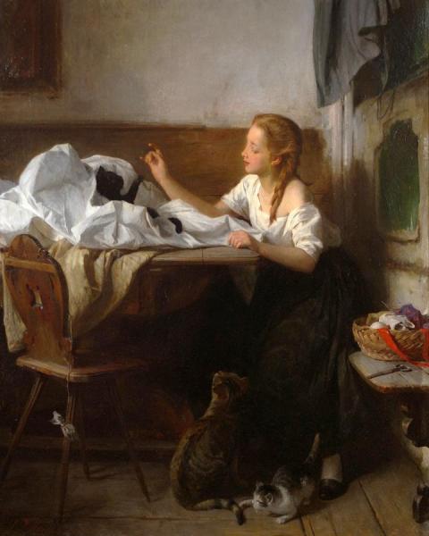 Playful Companions by Ludwig Vollmar