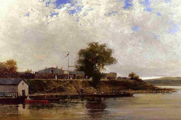 Banks Of The Seine by Luigi Loir