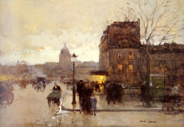 Boulevard Henri Iv, Sunset by Luigi Loir Oil Painting Reproductions