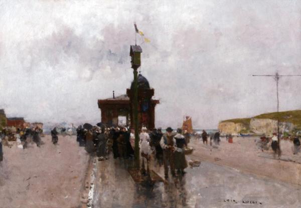 On The Quai In Le Havre by Luigi Loir Oil Painting Reproductions
