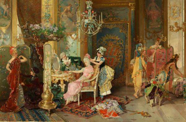 The Costume Ball by Luis Alvarez Catala Oil Painting Reproductions