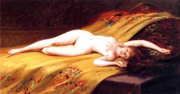 Luis Falero Reclining Nude