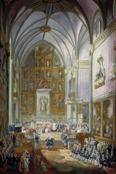 Fernando Vii Vows As Prince Of Asturias by Luis Paret Y Alcazar Oil Painting Reproductions