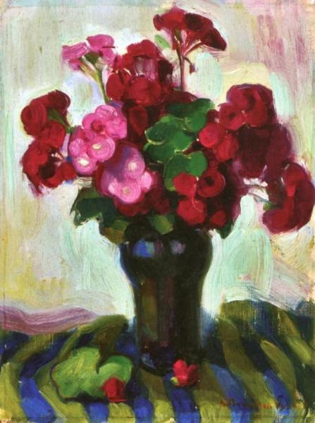 Geraniums by Luvena Vysekal