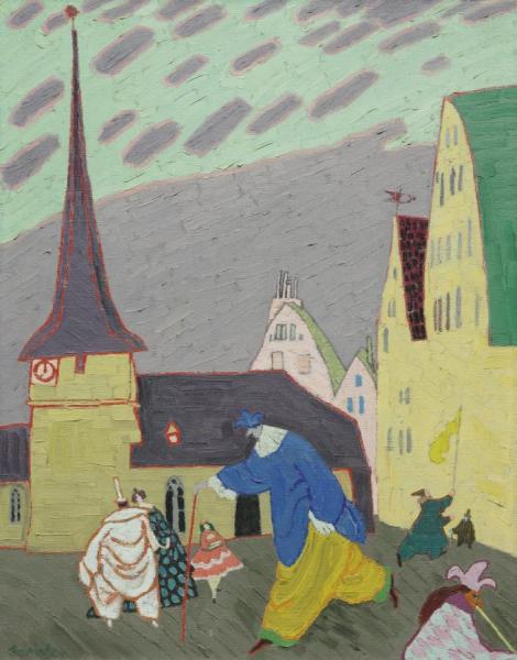Karneval In Gelmeroda Ii by Lyonel Feininger Oil Painting Reproductions