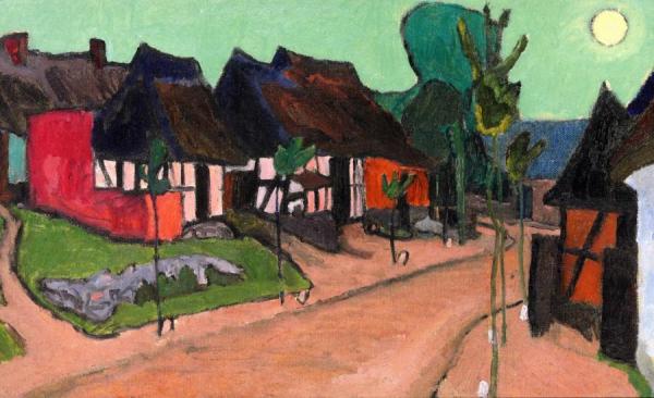 Moonrise In Neppermin by Lyonel Feininger