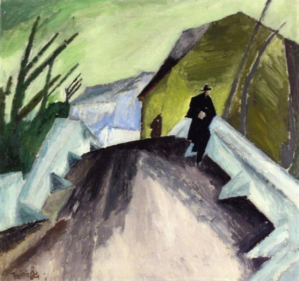 On The Bridge (ober-weimar) by Lyonel Feininger Oil Painting Reproductions