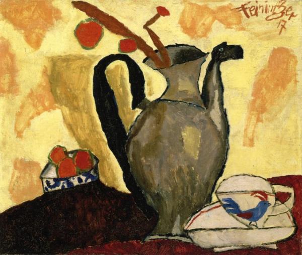 Still Life With Can by Lyonel Feininger