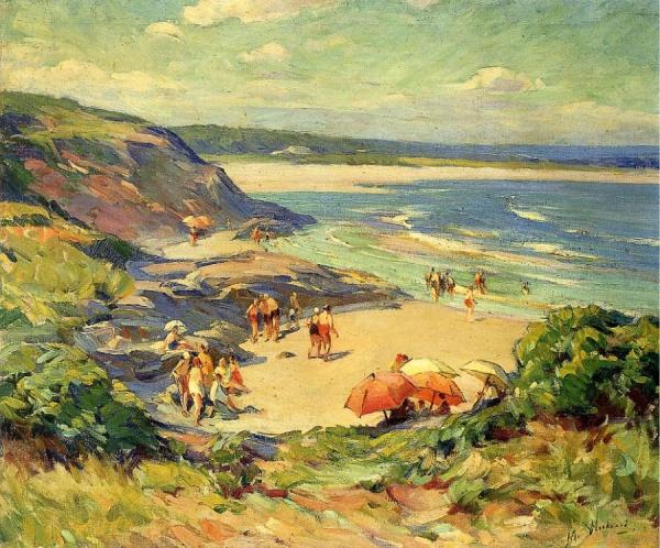 Mabel May Woodward Beach Scene