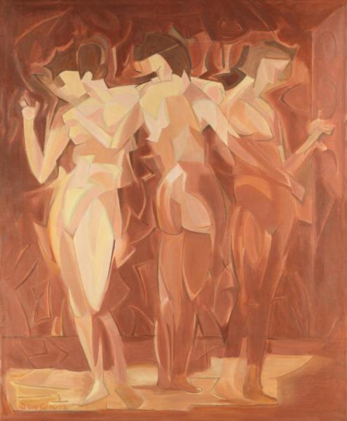 The Three Graces (meeting), 1912 by Manierre Dawson Oil Painting Reproductions
