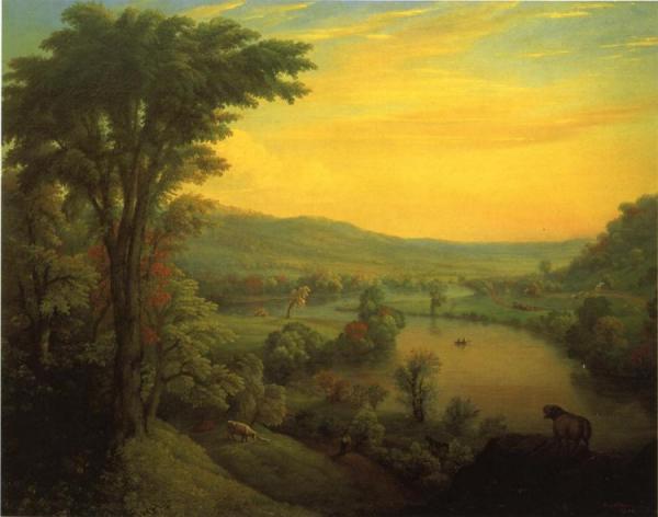 View Of The Mohawk Near Little Falls by Manneville E. D. Brown