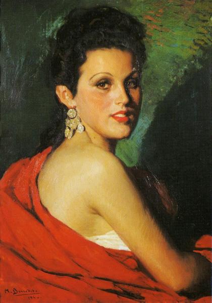 Cabeza De Mujer by Manuel Benedito Vives