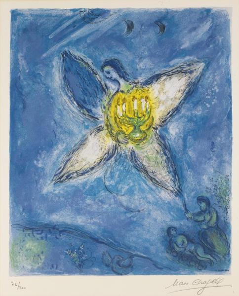 Marc Chagall Angel With A Candlestick