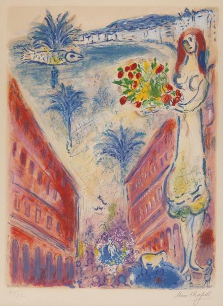 Marc Chagall Avenue De La Victoire At Nice