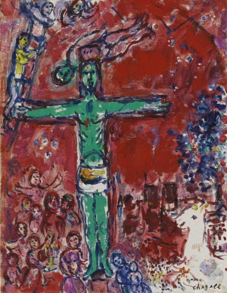 Christ En Vert by Marc Chagall