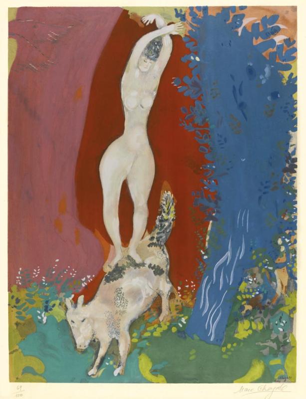 Femme De Cirque by Marc Chagall