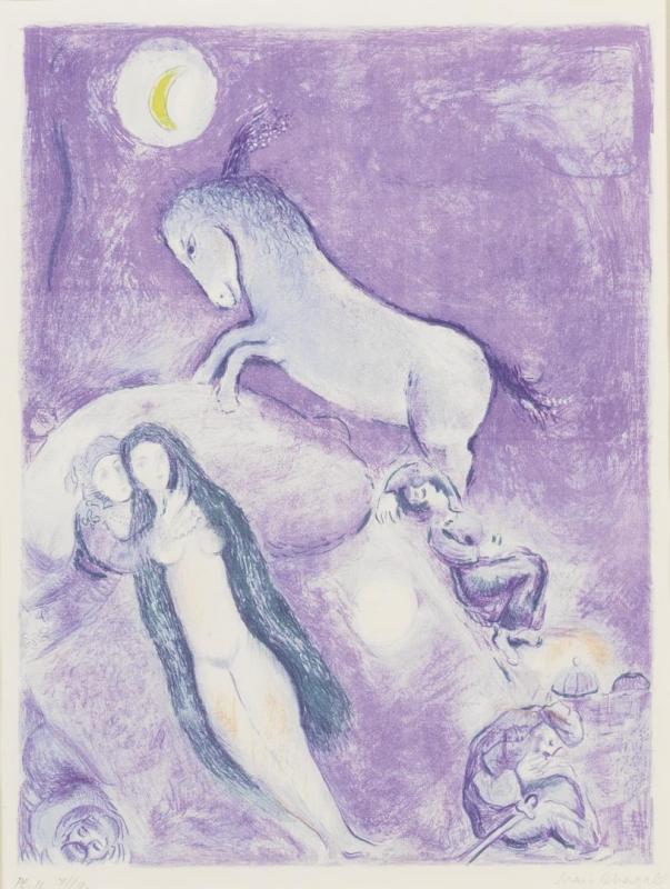 Four Tales From The Arabian Nights, Plate 11 by Marc Chagall