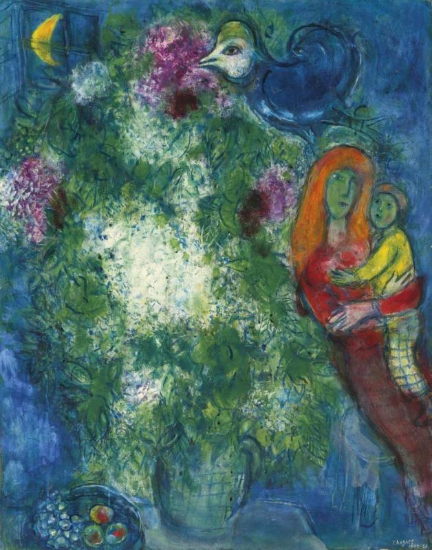 La Mere Et L'enfant by Marc Chagall
