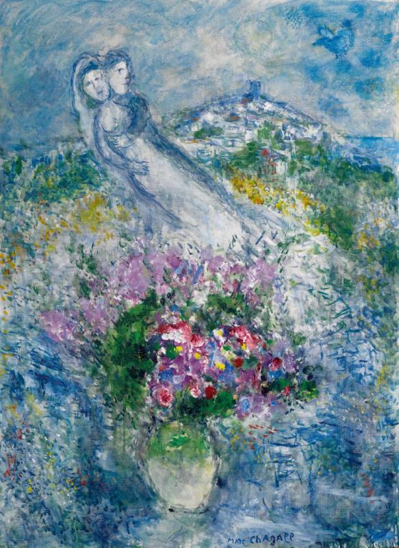 Les Fleurs De Vence by Marc Chagall