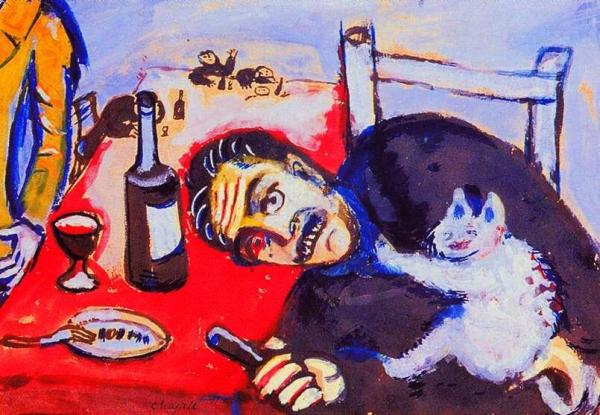 Marc Chagall Man At Table