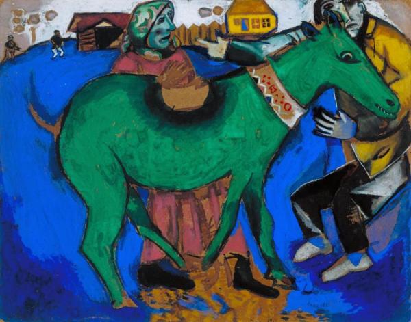The Green Donkey, 1911 by Marc Chagall