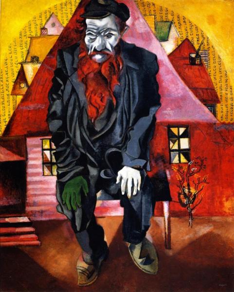 The Jew In Pink by Marc Chagall