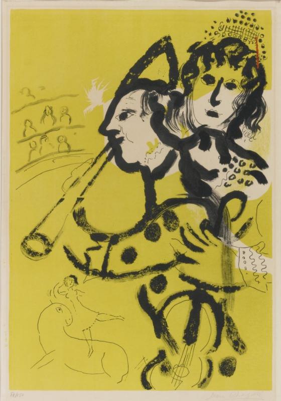 Musical Clown by Marc Chagall