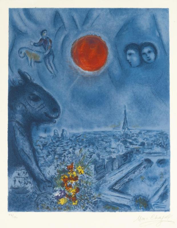 Paris Sun by Marc Chagall