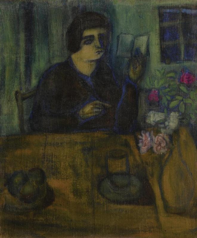 Portrait De La Soeur De L'artiste by Marc Chagall