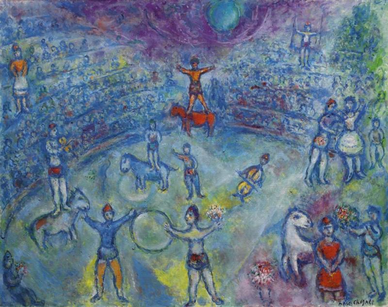 Scene De Cirque by Marc Chagall