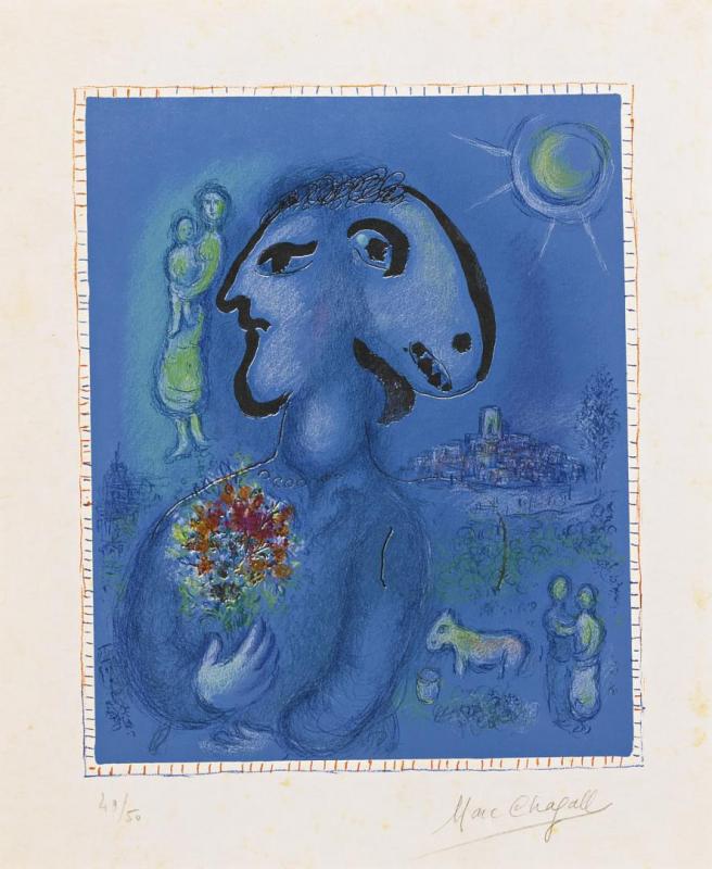 The Blue Villag by Marc Chagall