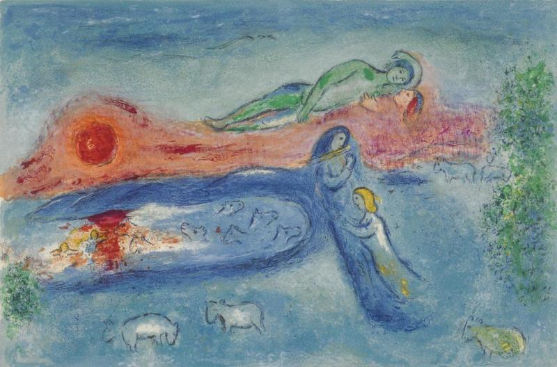 The Death Of Dorcon by Marc Chagall Oil Painting Reproductions