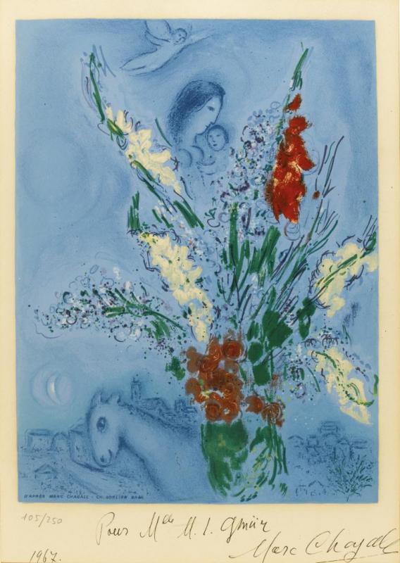 The Gladioli by Marc Chagall