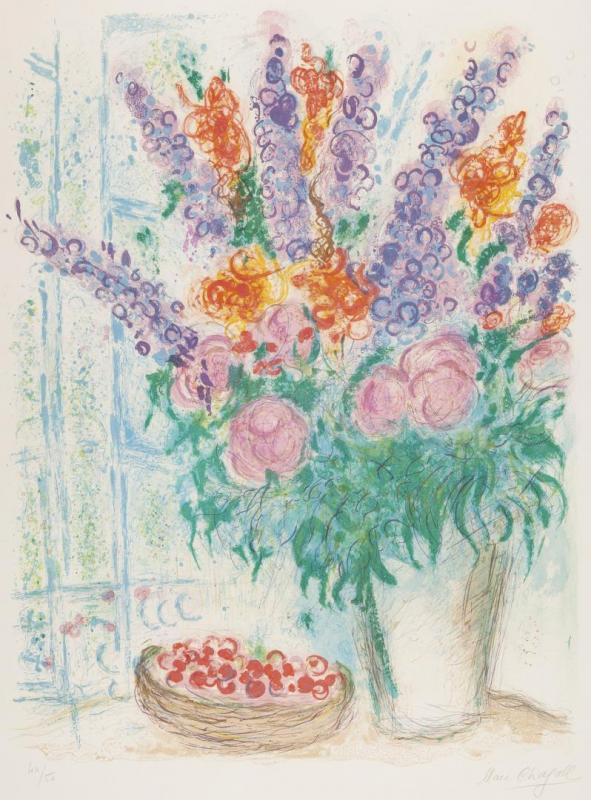 The Large Bouquet by Marc Chagall