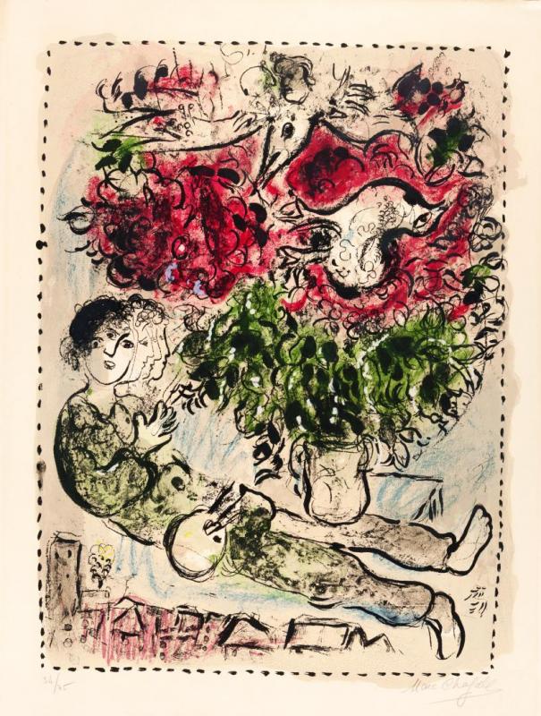 The Painter's Bouquet by Marc Chagall