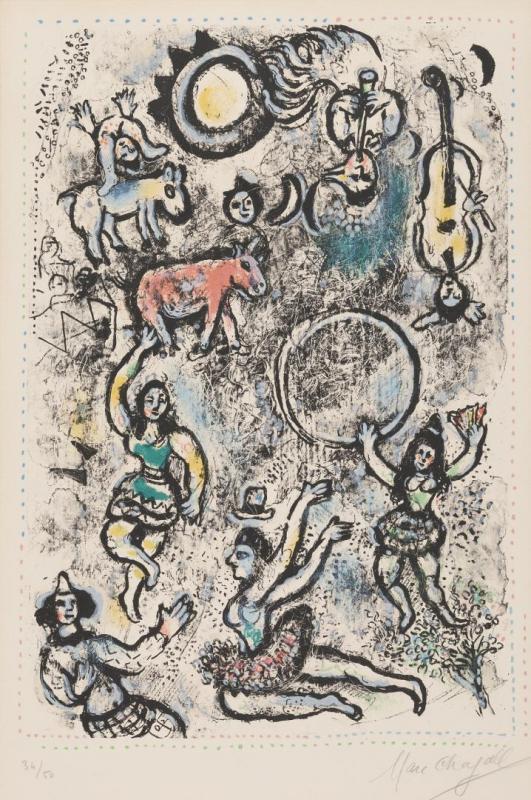 The Tumblers by Marc Chagall