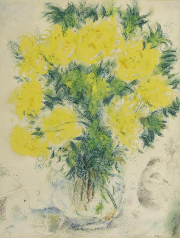 Vase De Fleurs by Marc Chagall